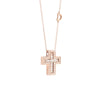 Belle Époque Pink Gold and Diamonds Necklace, 19x16mm